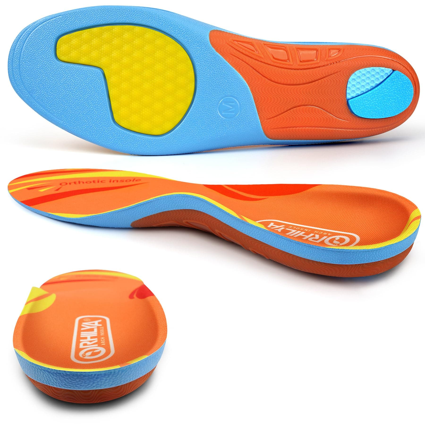 Orthopedic Gel Inserts for Flat Feet Pain Relief Men Women M