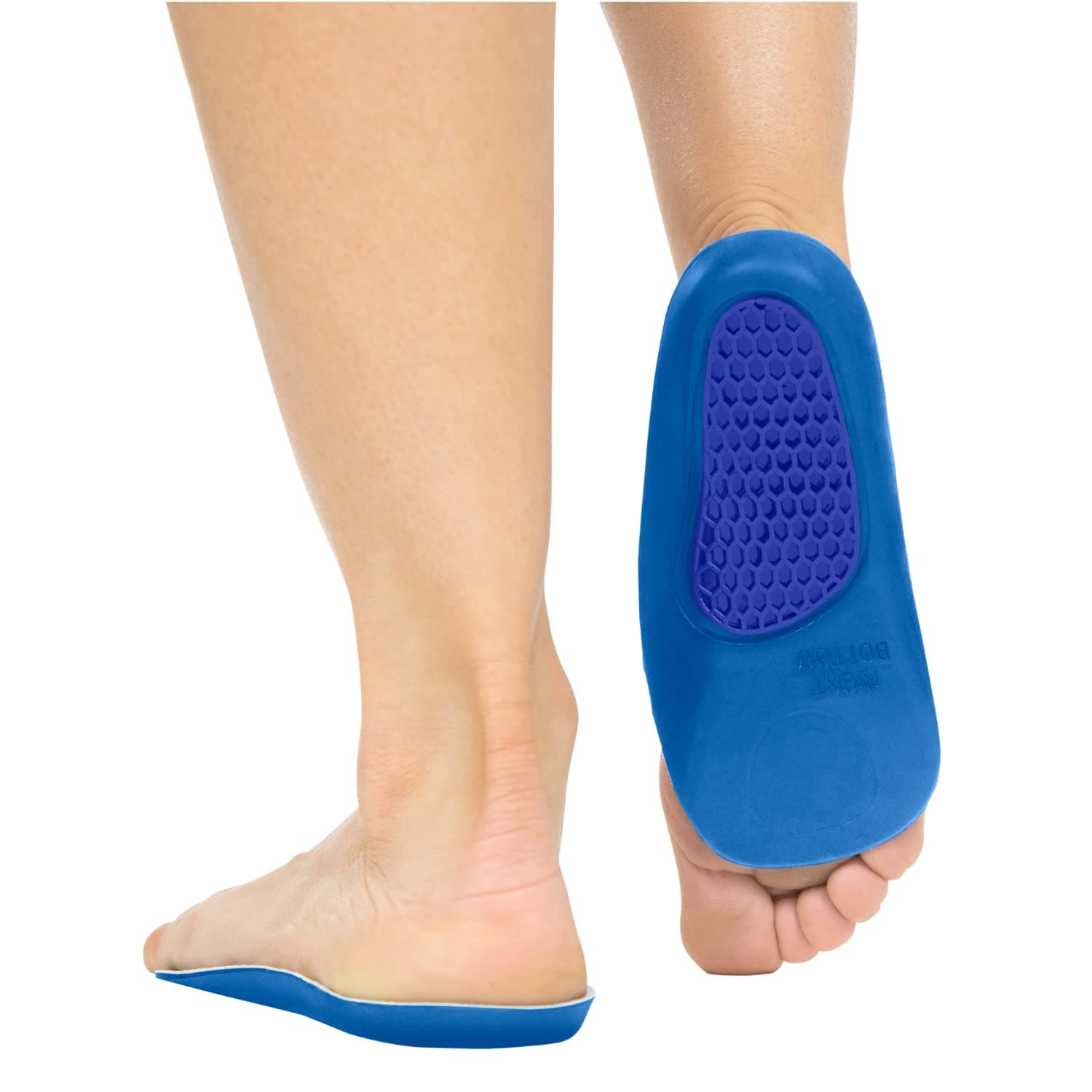 Women's & Men's Envelop Gel Insoles - 3/4 Arch Support for Flat Feet & Plantar Fasciitis Relief