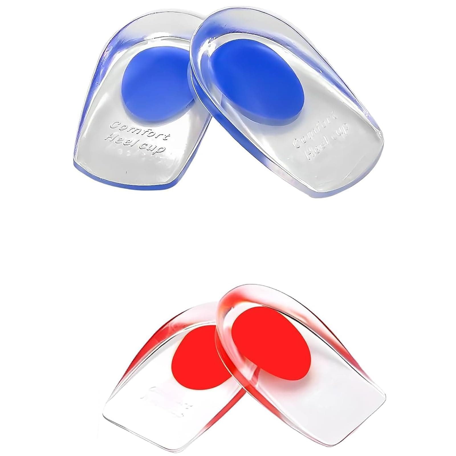 Plantar Fasciitis Heel Cups for Pain Relief and Foot Support (2 Pairs)