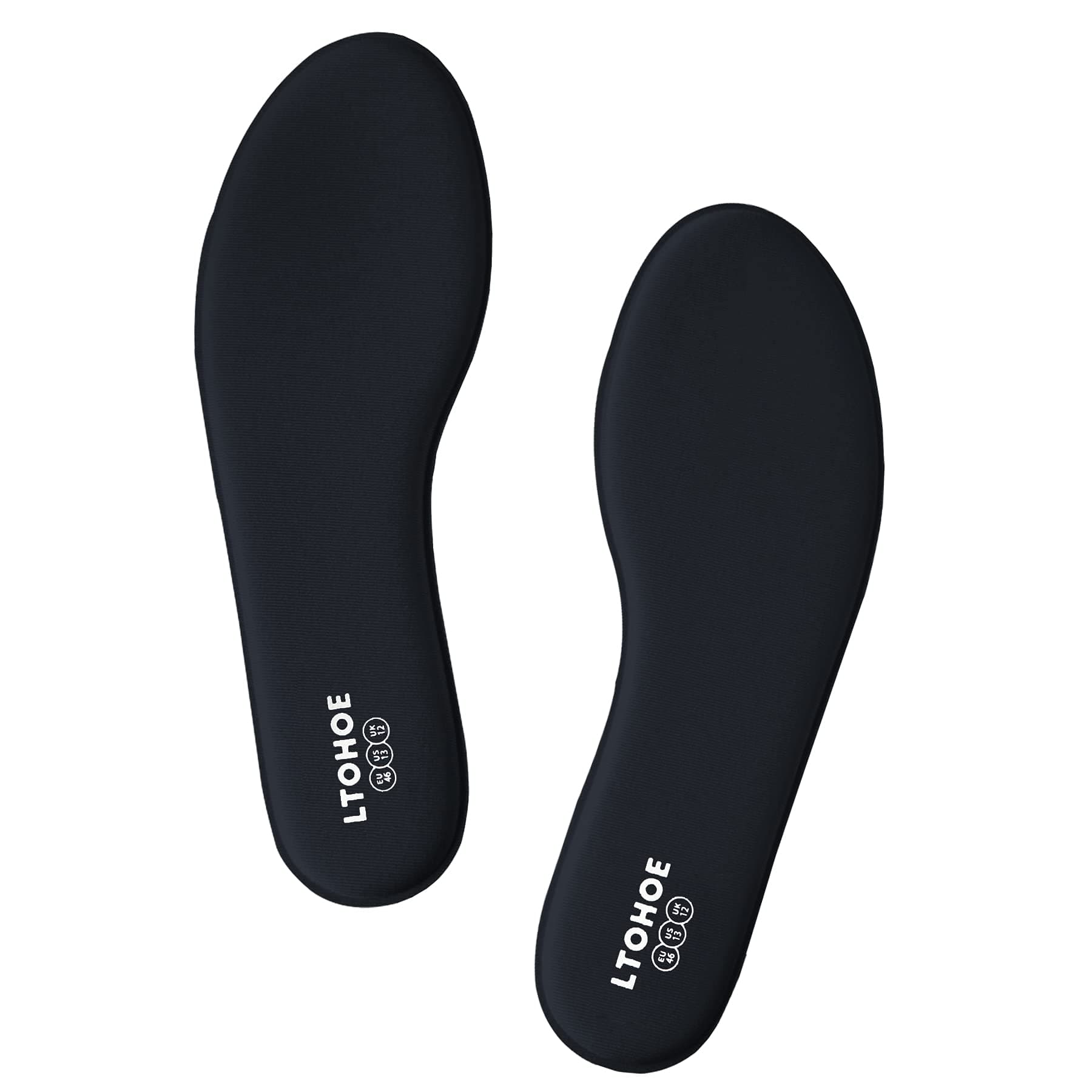 Memory Foam Shoe Insoles for Men's Work, Running & Hiking Boots, US Size 11