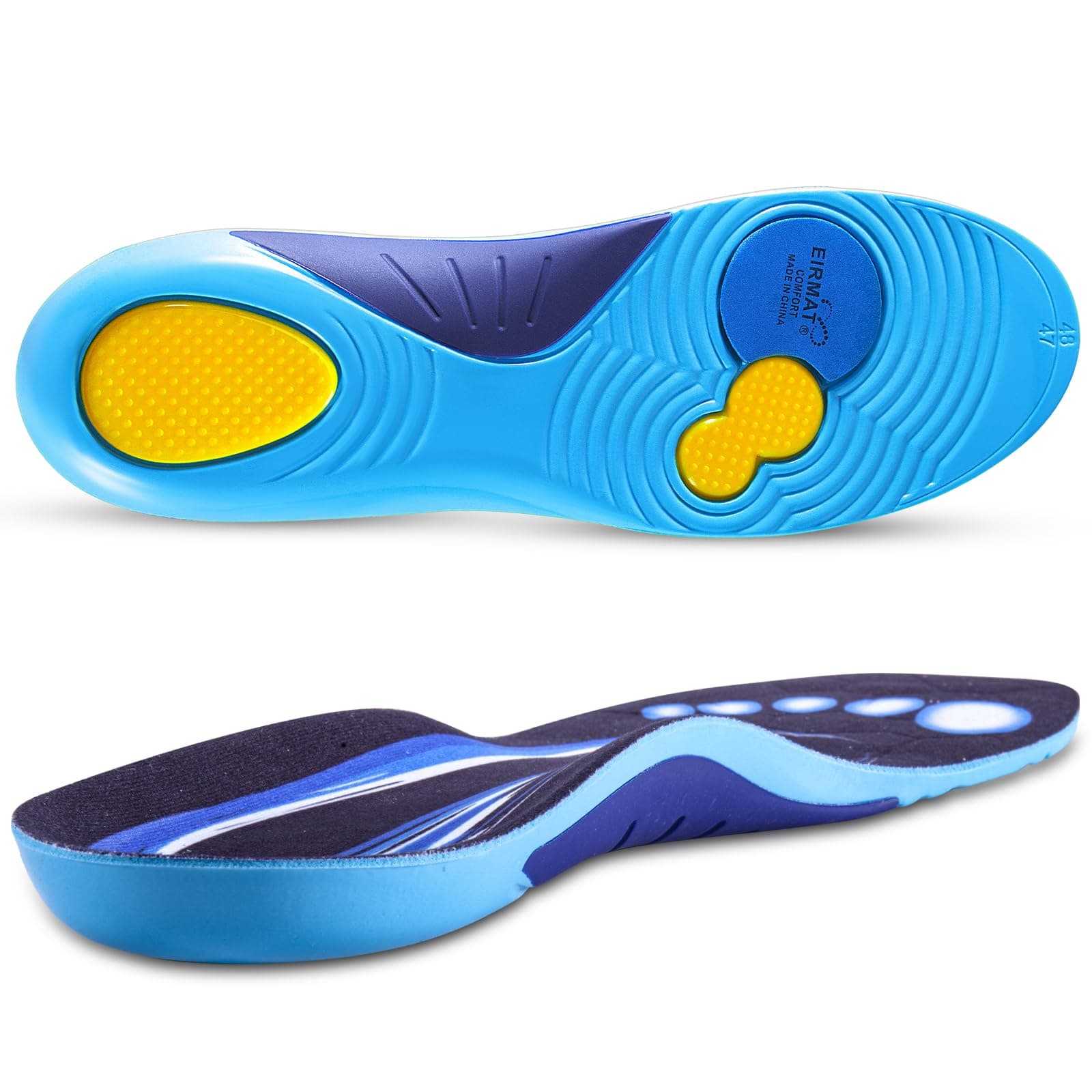Plantar Fasciitis Insoles, Arch Support for Flat Feet, High Arch, and Foot Pain Relief