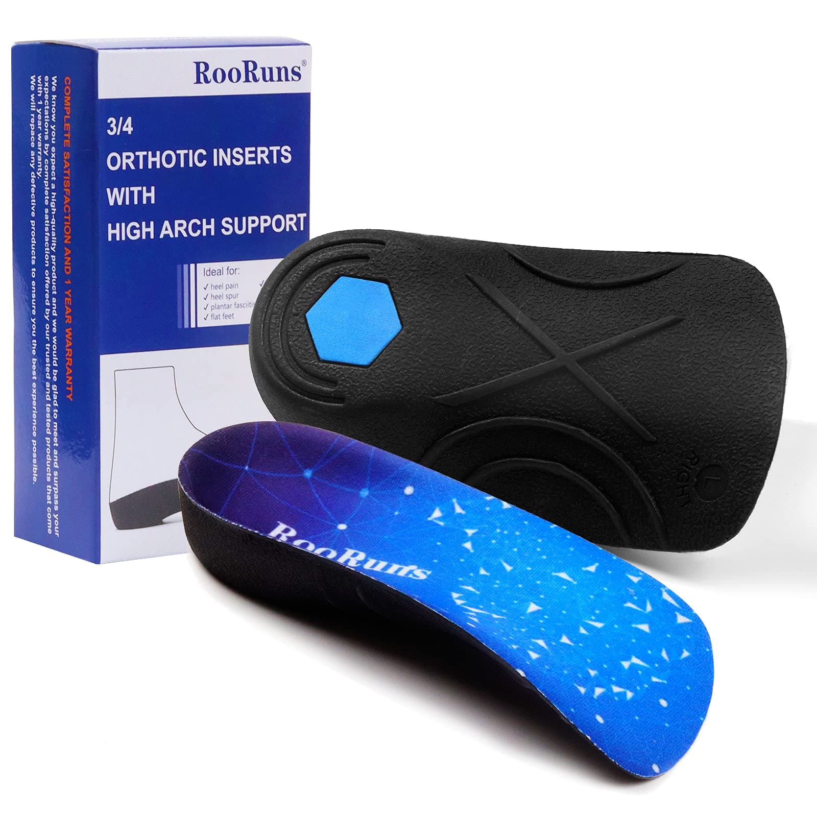 Plantar Fasciitis Insoles for Men and Women with High Arch Support
